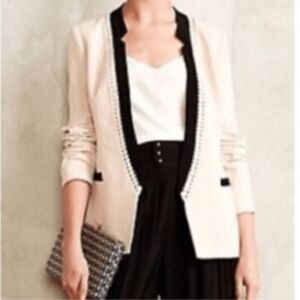 Cartonnier Blush and Black Blazer